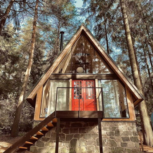 Chata (jako celek) se sprchou s vlastní kuchyňkou pro 4 os.