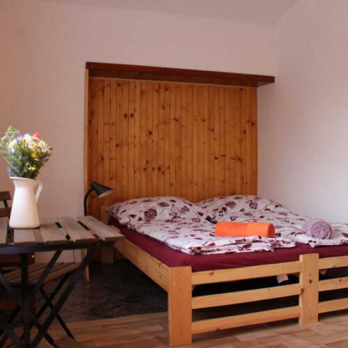 Camera twin cu duș cu chicinetă proprie