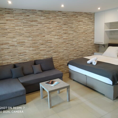 Apartman se sprchou s vlastní kuchyňkou s manželskou postelí s 1 ložnicí (s možností přistýlky)