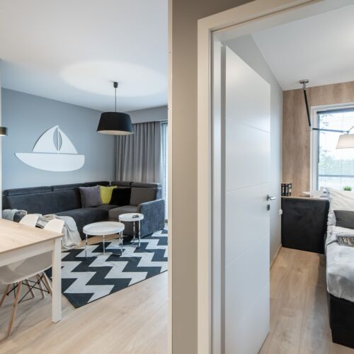 Apartament 4-osobowy na piętrze Premium z 2 pomieszczeniami sypialnianymi