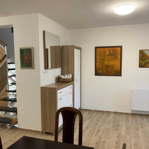 Camera twin cu chicinetă proprie cu bucătărie proprie (se poate solicita pat suplimentar)