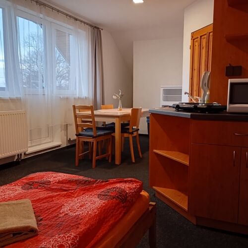 2-Zimmer-Apartment für 5 Personen mit Balkon und Eigener Teeküche