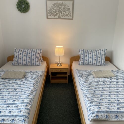 Pokoj se společnou koupelnou  pro 2 os.