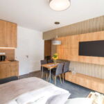 Apartment für 2 Personen mit Dusche und Balkon (Zusatzbett möglich)