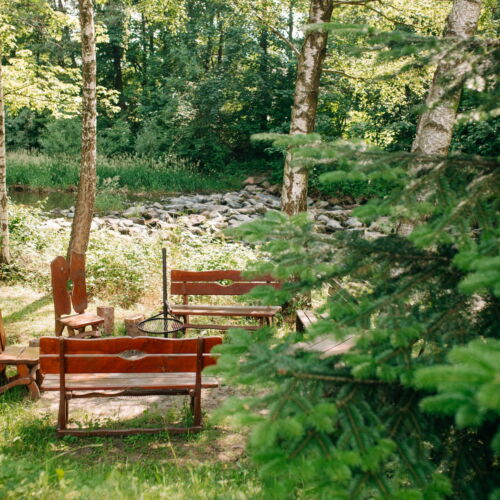 Chalupa 4-osobowy z prysznicem z własną kuchnią (możliwa dostawka)