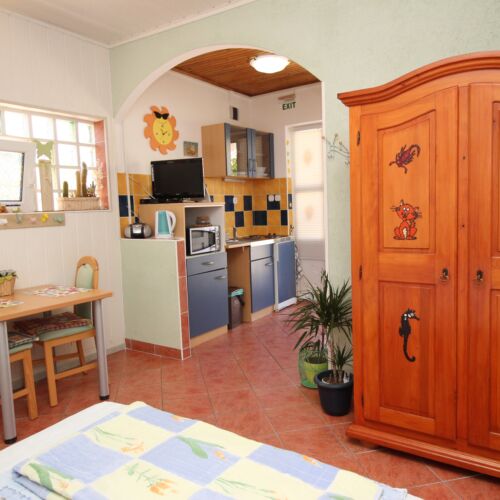 Apartament 2-osobowy z klimatyzacją z widokiem na morze z 1 pomieszczeniem sypialnianym AS-18735-a