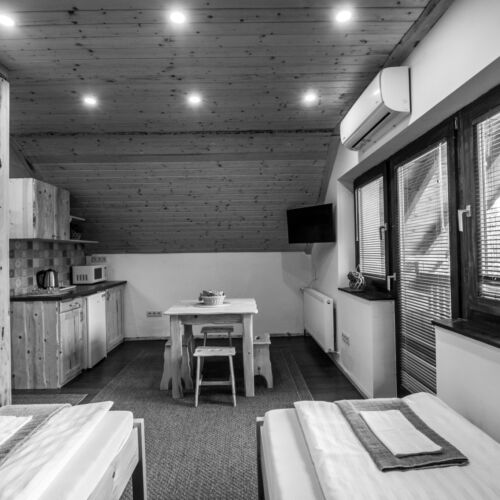 Apartament 4-osobowy na piętrze Przyjazny podróżom rodzinnym z 2 pomieszczeniami sypialnianymi