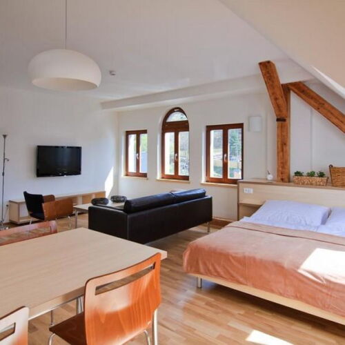 Apartment für 4 Personen mit Dusche und Eigener Küche