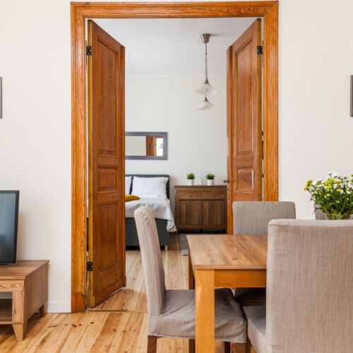 Apartament 6-osobowy na piętrze z balkonem z 2 pomieszczeniami sypialnianymi