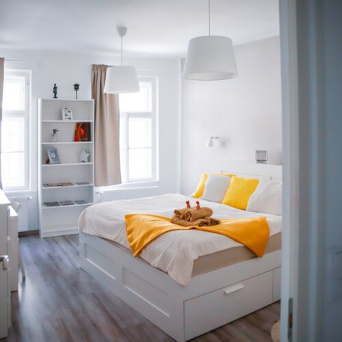 Apartament 6-osobowy Przyjazny podróżom rodzinnym z klimatyzacją z 3 pomieszczeniami sypialnianymi