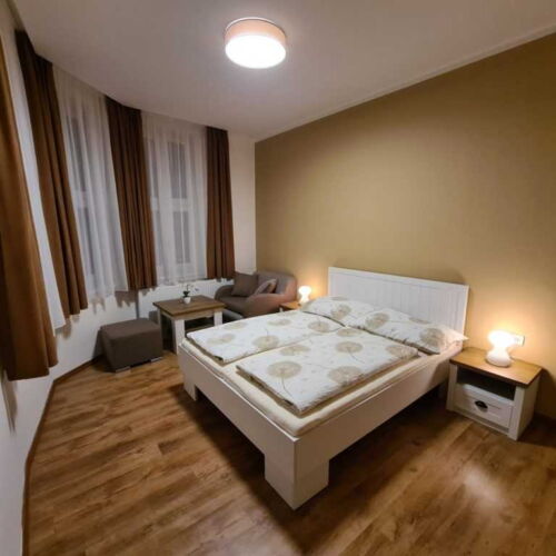 Pokoj se sprchou se společnou kuchyňkou pro 2 os.