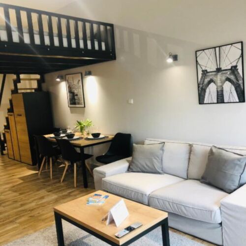 Apartament 4-osobowy na parterze z widokiem na ogród z 1 pomieszczeniem sypialnianym