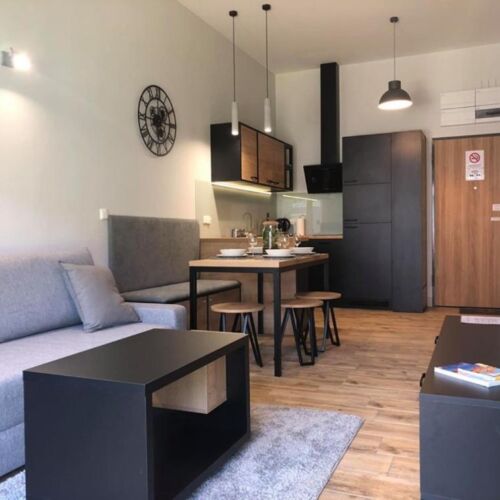 Apartament 4-osobowy na parterze z widokiem na miasto z 2 pomieszczeniami sypialnianymi