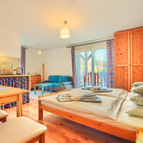 Apartament 2-osobowy z widokiem na góry z widokiem na dziedziniec z 1 pomieszczeniem sypialnianym