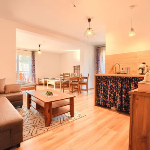 Apartament 4-osobowy na piętrze z widokiem na góry z 1 pomieszczeniem sypialnianym