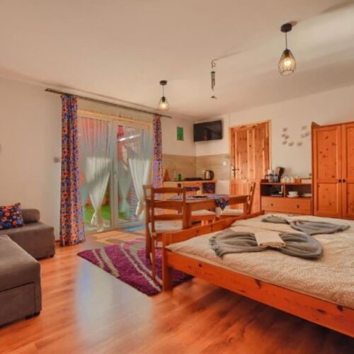 Apartament 2-osobowy na parterze z widokiem na ogród z 1 pomieszczeniem sypialnianym