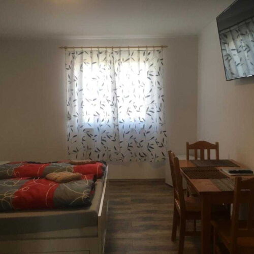 Pokoj s manželskou postelí s výhledem na město na přízemí (s možností přistýlky)