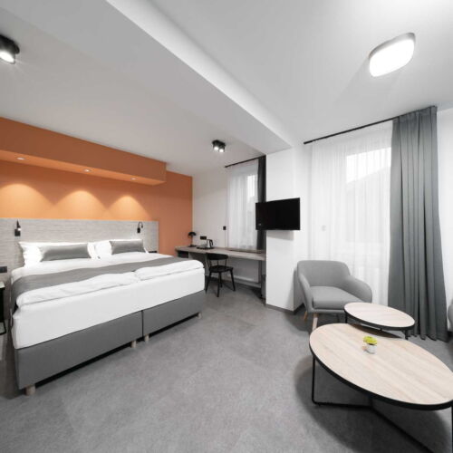 Pokoj se sprchou s klimatizací pro 4 os. (s možností přistýlky)