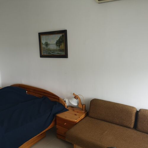 Camera dubla la etaj cu vedere spre grădină