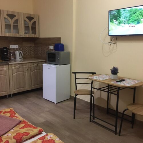 Apartman s klimatizací s vlastní kuchyní s manželskou postelí s 1 ložnicí