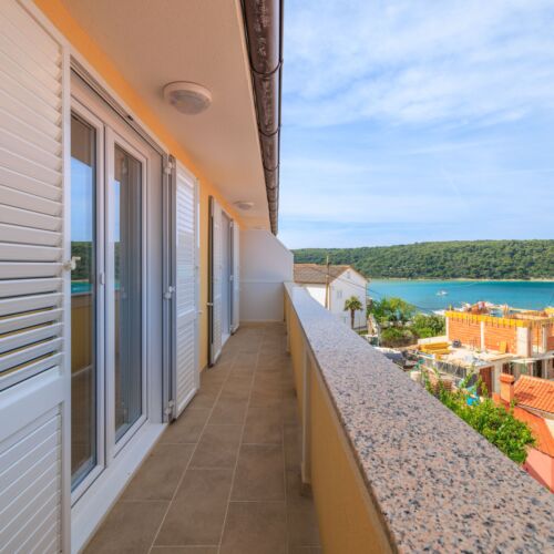 2-Zimmer-Apartment für 5 Personen mit Klimaanlage und Aussicht auf das Meer