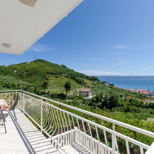 Apartament 8-osobowy z klimatyzacją z widokiem na morze z 4 pomieszczeniami sypialnianymi