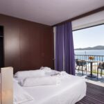 1-Zimmer-Suite für 2 Personen Obergeschoss mit Aussicht auf das Meer