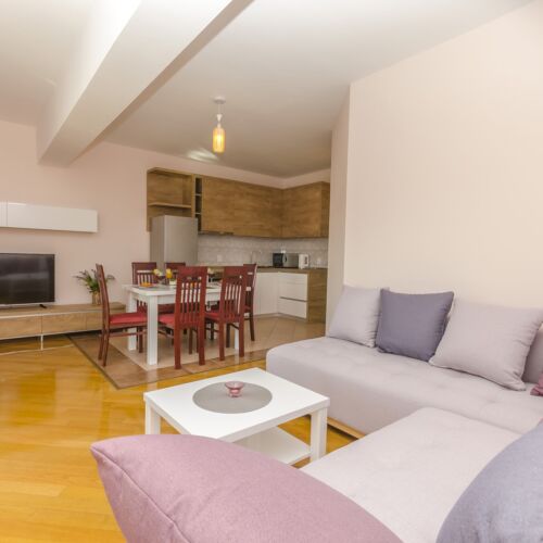 Apartament 6-osobowy z klimatyzacją z widokiem na morze z 3 pomieszczeniami sypialnianymi