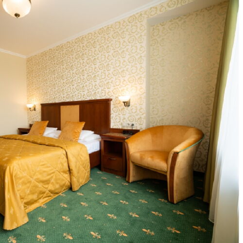 Camera dubla cu balcon cu vedere spre cetate