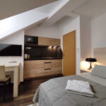RELAX C305 - Malý moderní podkrovní apartmán bez balkonu s kuchyní