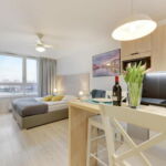 Apartament 2-osobowy Standard z widokiem na rzekę z 1 pomieszczeniem sypialnianym