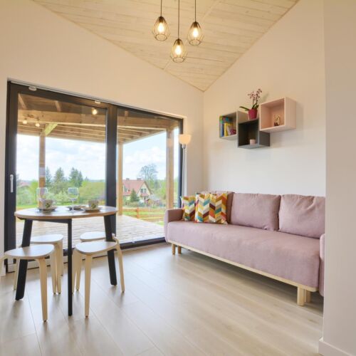 Domek całoroczny 4-osobowy Superior z widokiem na góry