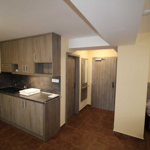 Camera twin cu duș cu chicinetă proprie