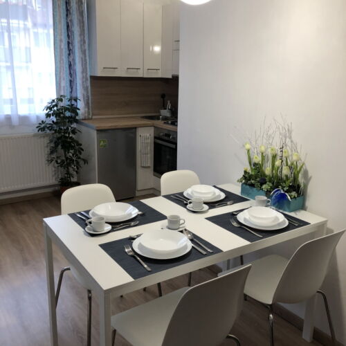 Apartament 6-osobowy Przyjazny podróżom rodzinnym z klimatyzacją z 2 pomieszczeniami sypialnianymi