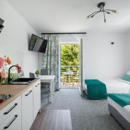 Apartman s manželskou postelí s 1 ložnicí (s možností přistýlky)