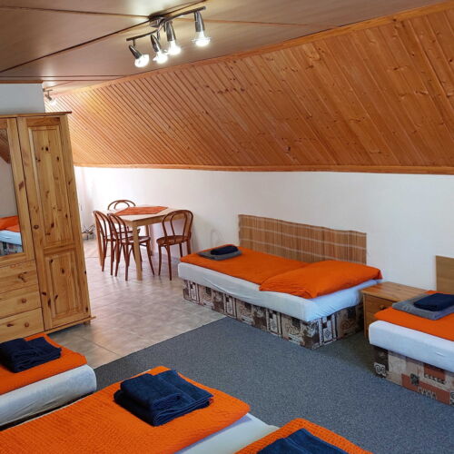 Apartament 5-osobowy z balkonem z aneksem kuchennym z 1 pomieszczeniem sypialnianym