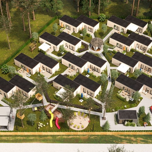 Domek letniskowy 6-osobowy parterowy Przyjazny podróżom rodzinnym