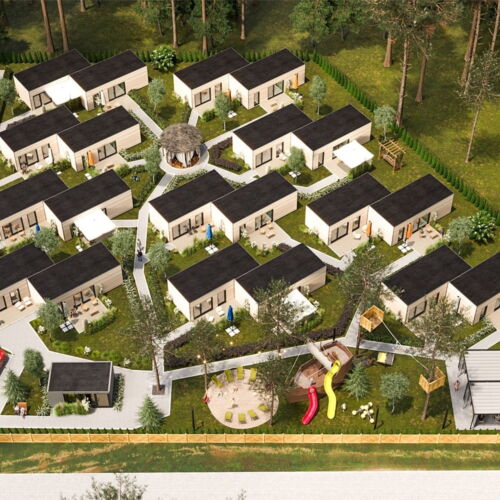 Domek letniskowy 6-osobowy parterowy Przyjazny podróżom rodzinnym