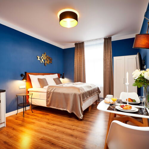 Deluxe Apartman s klimatizací s manželskou postelí s 1 ložnicí