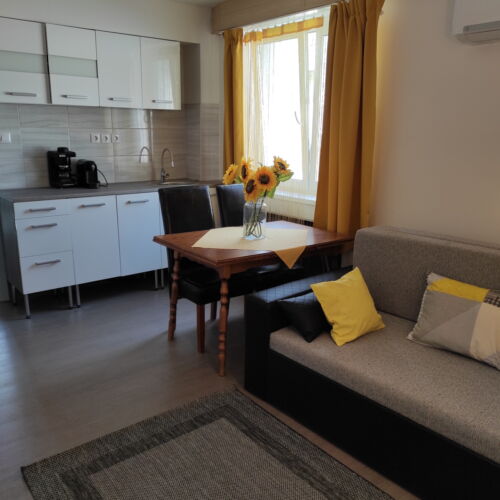 Apartament gold la parter cu 2 camere pentru 4 pers.