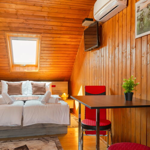 Apartament cu balcon cu aer condiționat cu 1 camera pentru 2 pers.