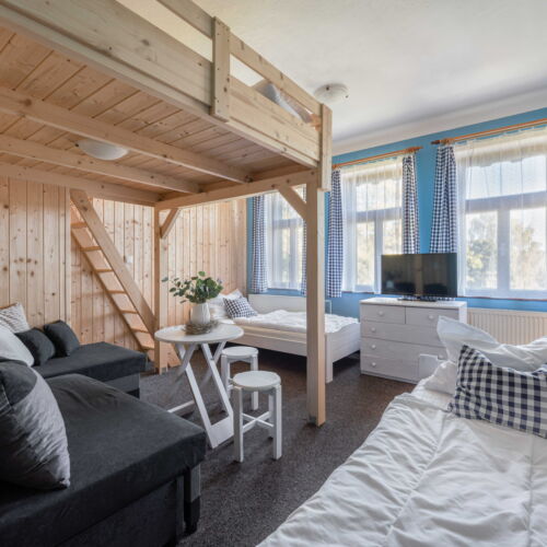 Apartman se sprchou s vlastní kuchyňkou pro 4 os. (s možností přistýlky)