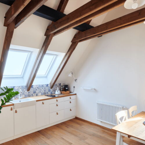 Apartament cu duș cu chicinetă proprie pentru 2 pers.