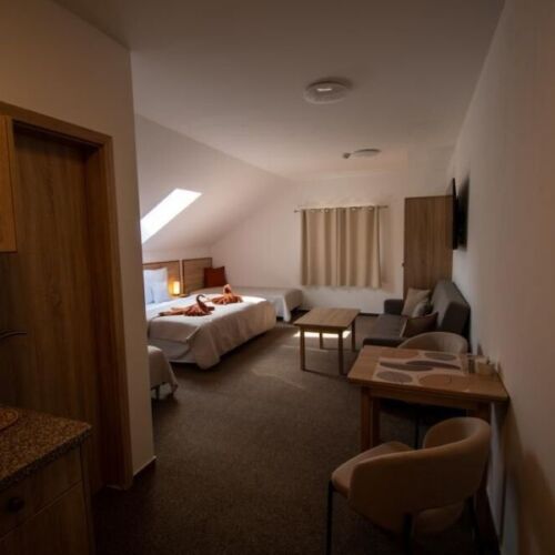 Apartament 4-osobowy z prysznicem z aneksem kuchennym z 1 pomieszczeniem sypialnianym