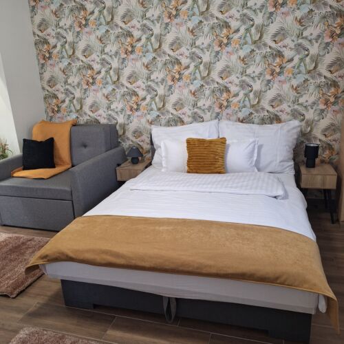 Apartament la etaj cu vedere spre curte cu 1 camera pentru 3 pers.