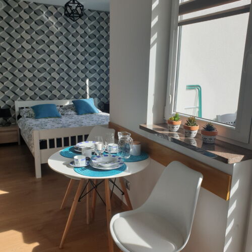 Apartament 2-osobowy na piętrze z balkonem z 1 pomieszczeniem sypialnianym
