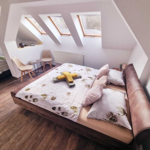 Pokoj se sprchou pro 3 os. v podkroví