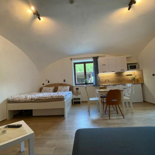 Apartman se sprchou s vlastní kuchyňkou pro 2 os. (s možností přistýlky)
