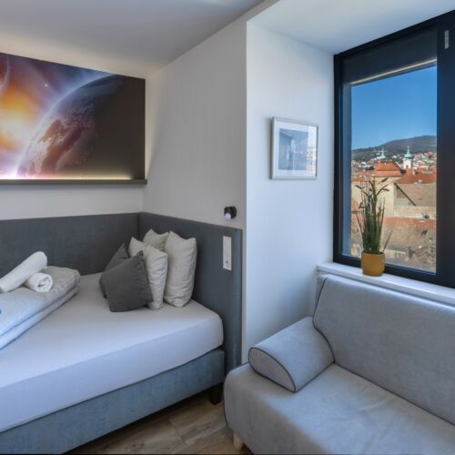 Apartament 4-osobowy na piętrze Deluxe z 1 pomieszczeniem sypialnianym