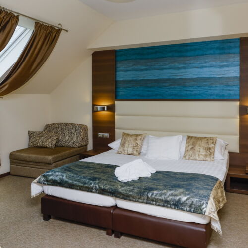 Pokój 2-osobowy na poddaszu Superior (możliwa dostawka)